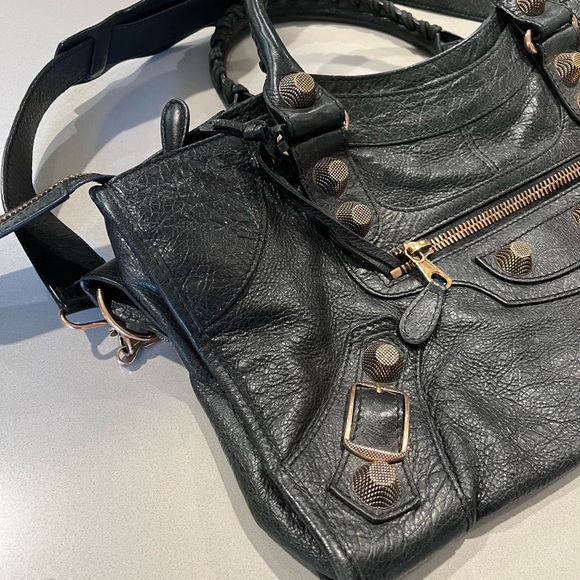 Balenciaga Classic Part Time Bag in Black with Rosegold Hardware - Picture 11 of 14